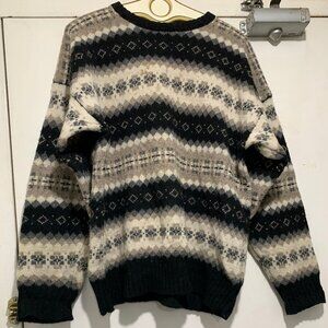 VINTAGE STEEL SPORT KNITTED SHETLAND WOOL SWEATERS SIZE XL